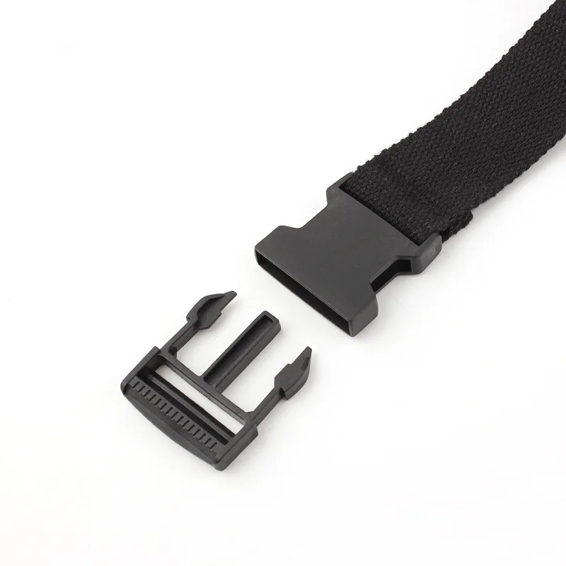 Гипоаллергенный ремень с пластиковой пряжкой Холщовый для подростков студентов
