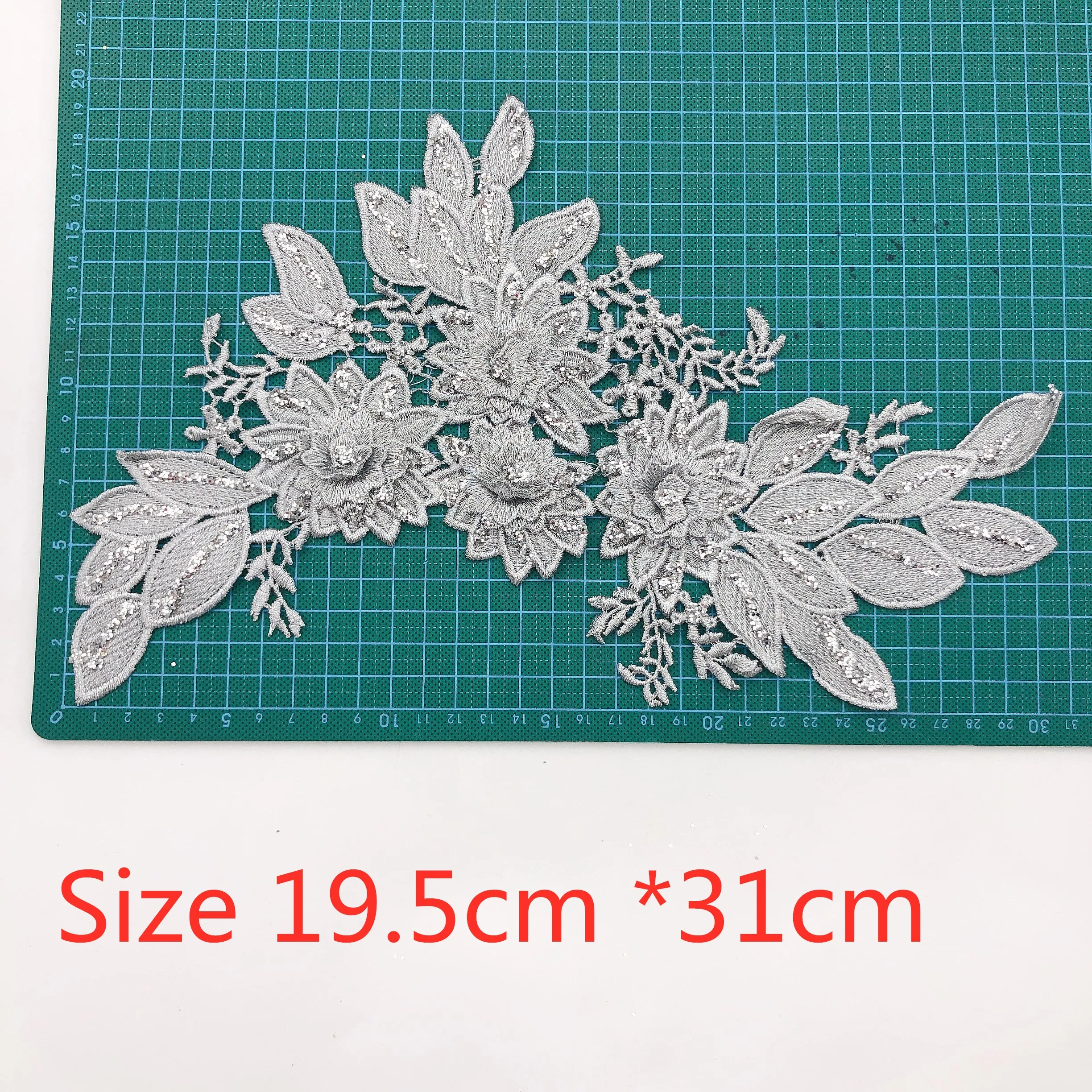 5 пар 3D цветная аппликация вышитый цветок с пришитым на патч одежда ярким