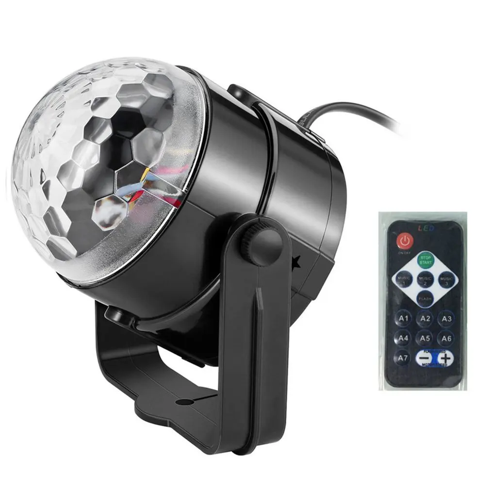 

4 Colors Changeable Laser Projector Light Led Dance Hall Whirling Ball Lamp Remote Control Holiday Party Home Decor Lights