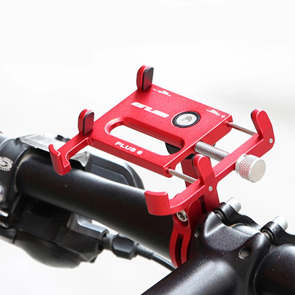 

Cycling Phone Stand Aluminum Bicycle Phone Mount Bracket Adjustable MTB Phone Stand for 3.5-6.2 Inch Smartphone Bike Accessories