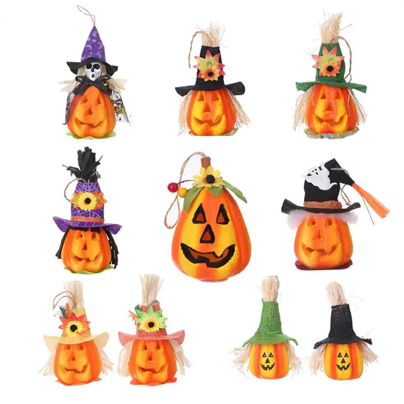 Хэллоуин тыква фонари пенопласт пугало Огни фестиваль для вечерние бар