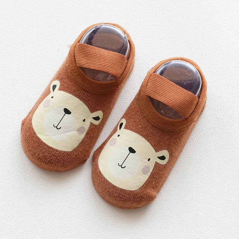 

Infant Baby Ankle Socks Toddler Anti-slip Floor Sock Cotton Lovely Cartoon Animals Pattern Elastic Sokken Kids 0-3 Years