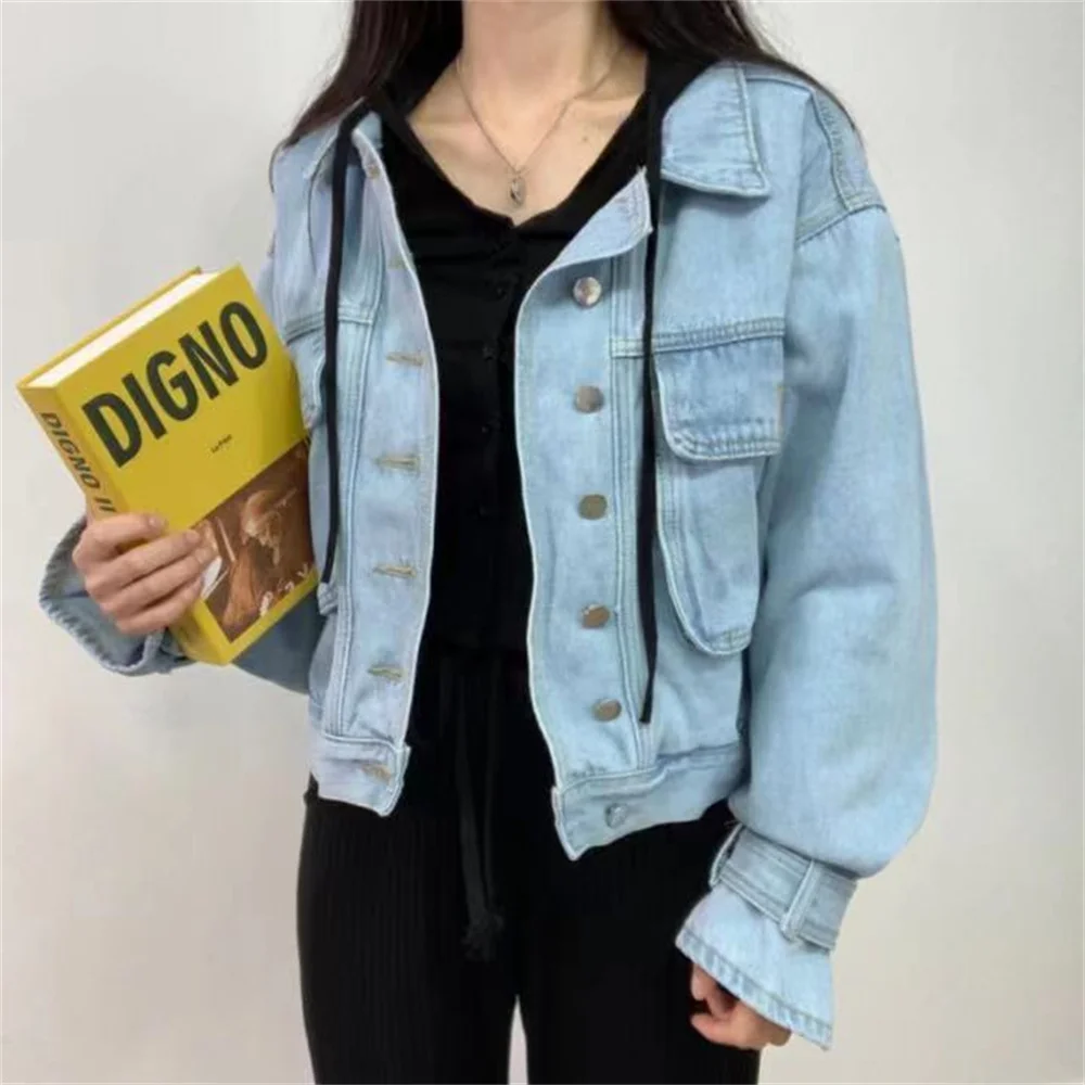 Джинсовая куртка Alien Kitty Женская офисная короткая джинсовая шикарная уличная