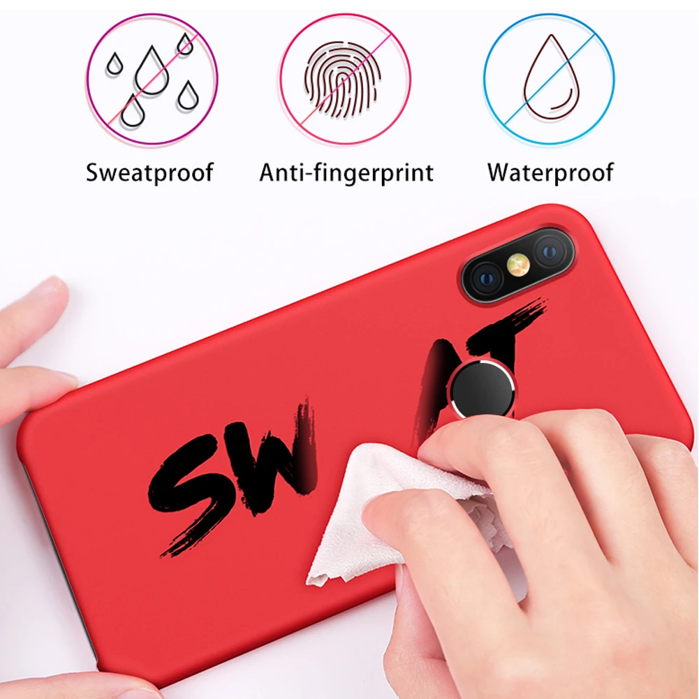 Для Xiaomi 9 Redmi Note7 ударопрочный жидкий силиконовый мягкий чехол защитный Крышка