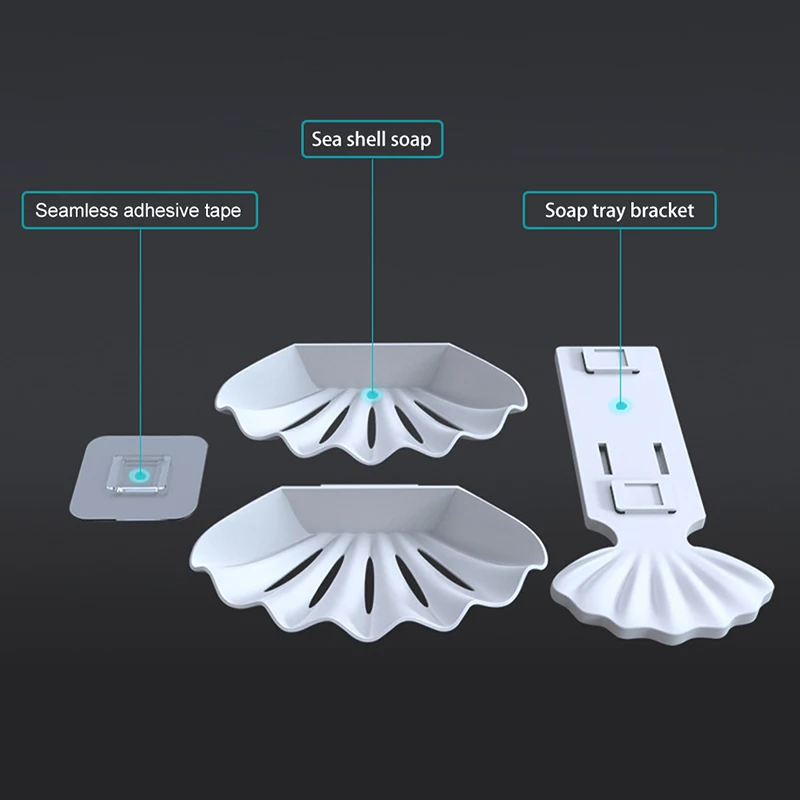 Настенный двухслойный асфальтовый ящик для мыла без пробивки отверстий в