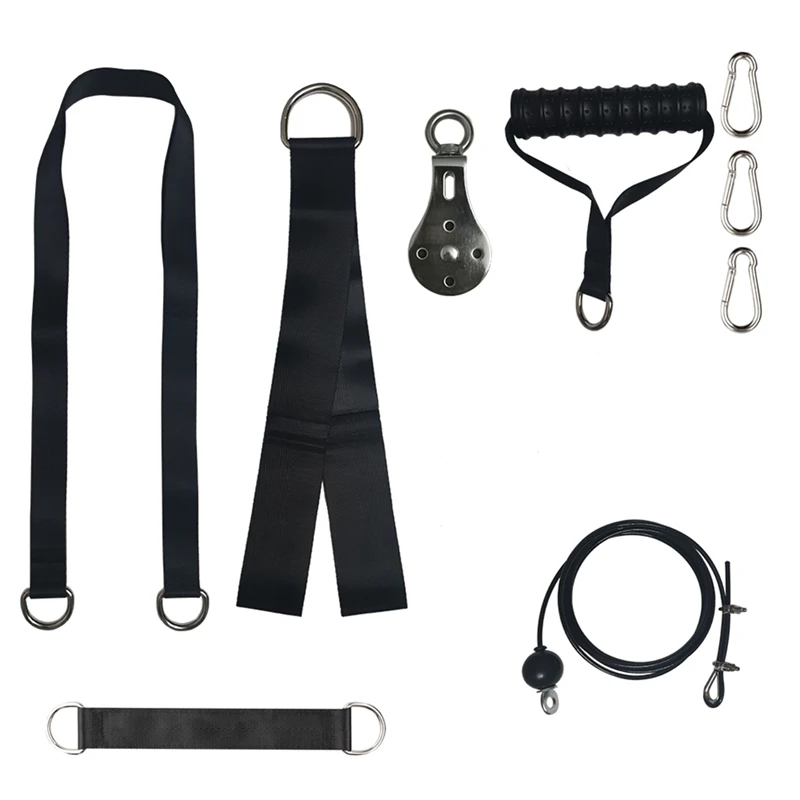 

DIY 3Meter LAT Pulley Cable Machine Cable Pulley System Home Gym Fitness Weight Lifting Household Triceps Trainer Set