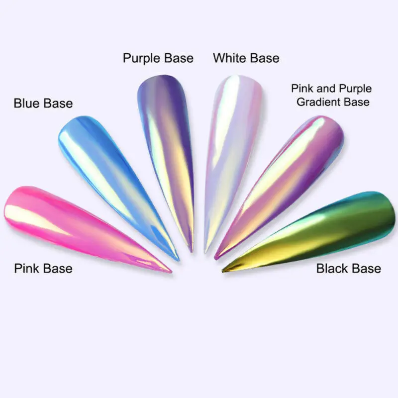 0 2 г блеск для ногтей Единорог зеркальный ногтевой порошок ультра-тонкий 3D DIY