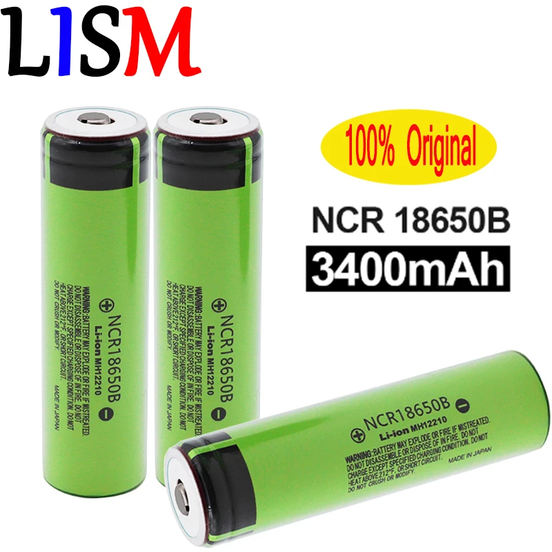2020 100% Новый оригинальный 18650 аккумулятор NCR18650B 3 7 в 3400 мАч литиевый перезаряжаемый