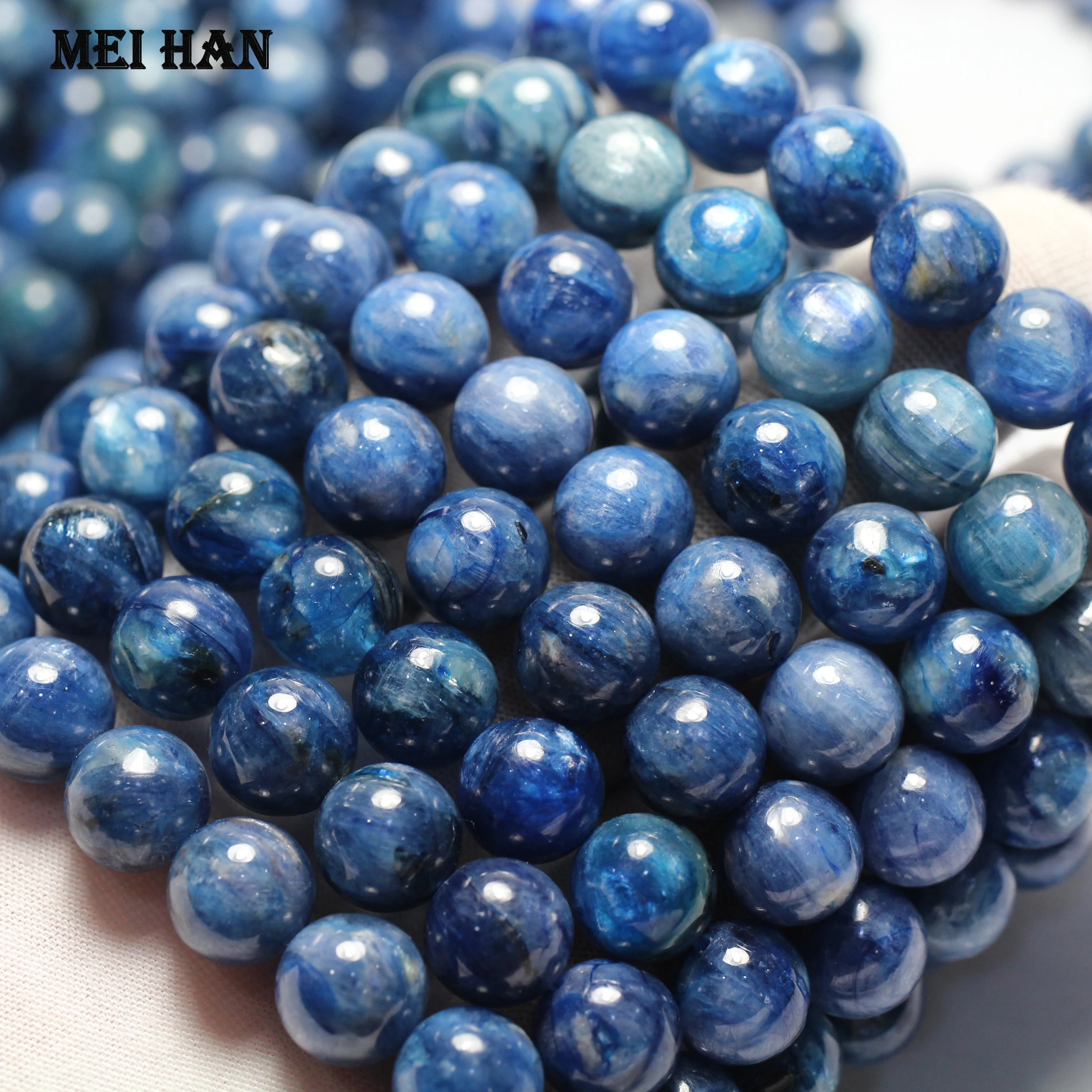 Meihan Бесплатная доставка (18 бусин/Набор/43 г) натуральный бразильский Кианит 11 5 мм