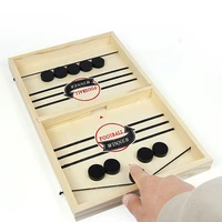 desktop battle board game fast sling puck game paced wooden table hockey winner games interactive chess toys for adult children