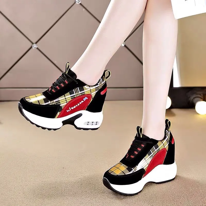 

Women Sneakers 2020 Summer Autumn High Heels Ladies Casual Shoes Women Wedges platform shoes Female Thick Bottom Trainers