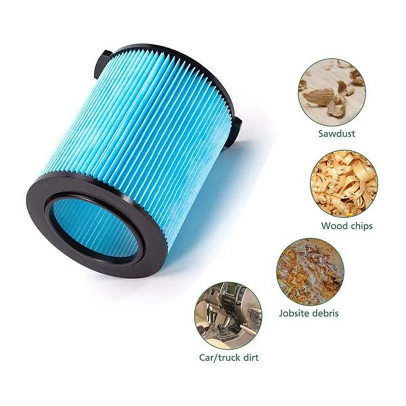 

Replacement Filter for Rigid VF5000 Vac 5-20 Gallon 3-Layer Pleated Paper Vacuum Filter for WD1450 WD1270 WD09700,Etc