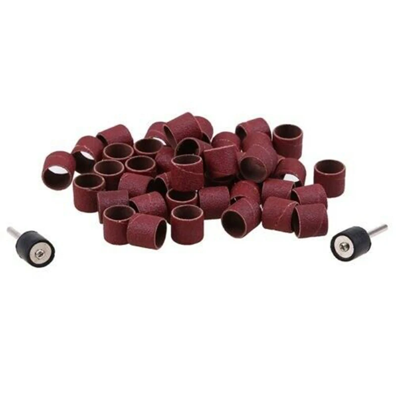 

1/2\" Sanding belts Rubber Mandrel Abrasive Grinding Polishing Ceramic Stone