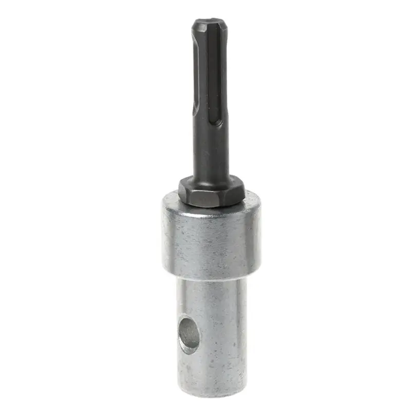 

2 Round Pits 2 Slots Drill Bit Adapter For Electric Drill Convert to Earth Auger Head Connector Tool C5AC