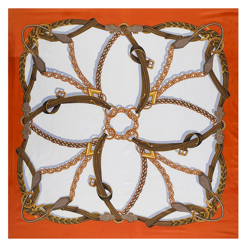 Роскошный брендовый саржевый хиджаб-шарф 130*130 см большие квадратные шаль с