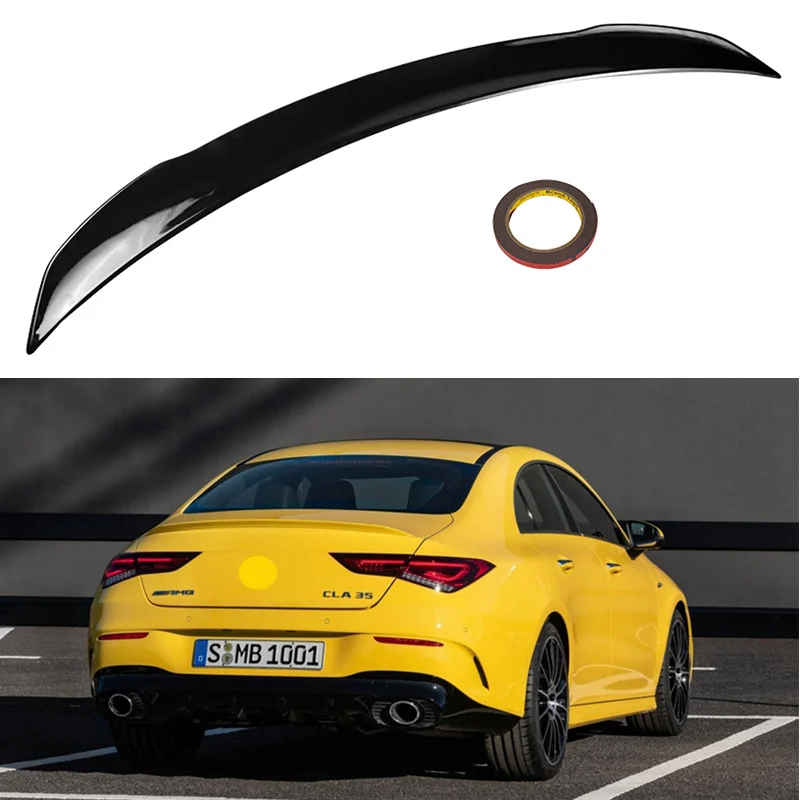 Для Mercedes Benz W118 C118 CLA35 CLA180 CLA200 CLA250 CLA45 AMG 2019-2024 задний спойлер для багажника крыло