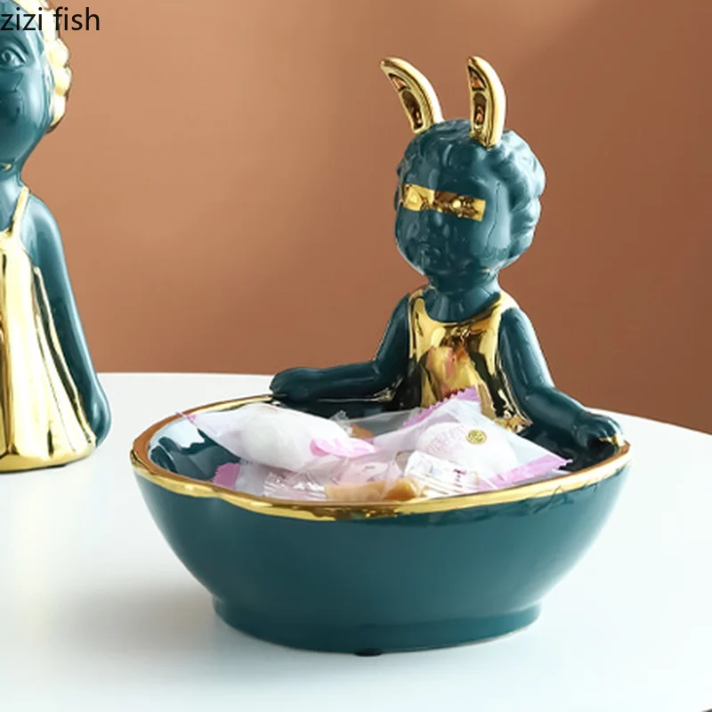 Журнальный столик для гостиной керамики стойка хранения украшений слон с