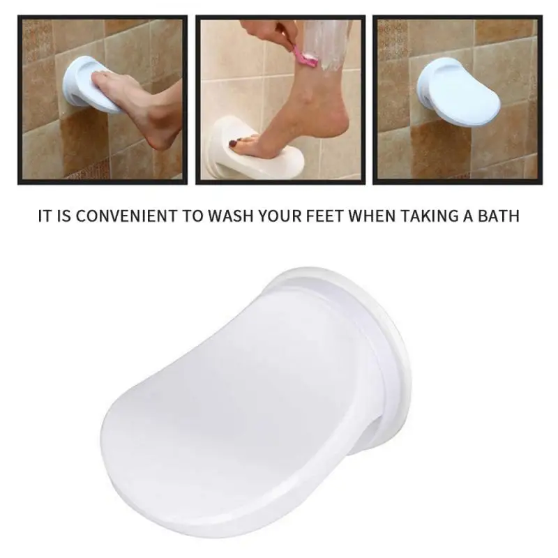 

BEST ! Practical Shower Foot Rest Bathroom Pedals Non-slip Shower Footstool Pedestal Pedals Elderly Pregnant Bath Stool White