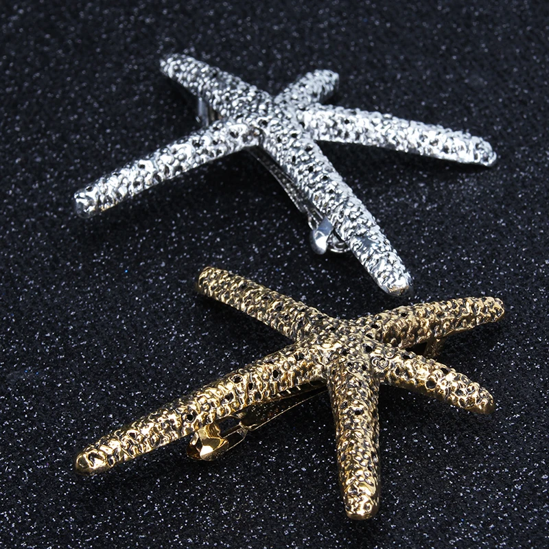 Женская заколка для волос с морской звездой кораллового цвета Ювелирное