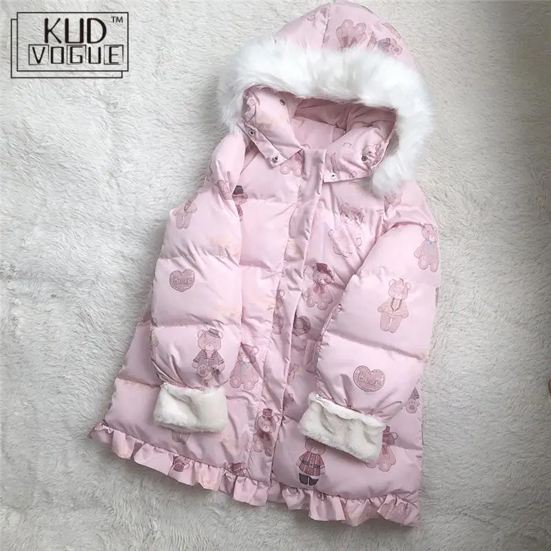 Японские Женские зимние пальто и куртки в стиле Харадзюку осеннее большого