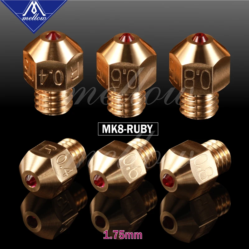 3D-принтер Mellow NF-v6/mk10/mk8 красный распылитель для Flashforge Micro Swiss Cr10 Mk8 V6 Hotend | Компьютеры