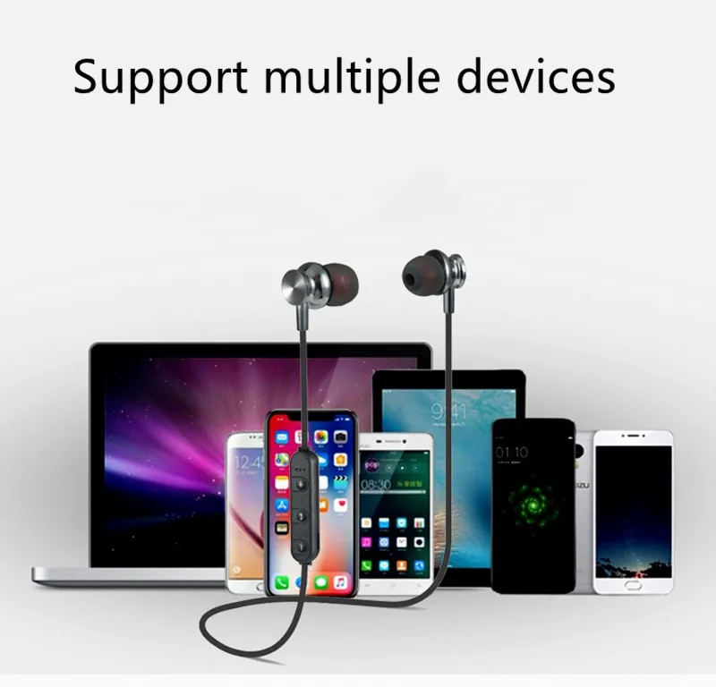 Bluetooth Беспроводные стереонаушники Спортивная гарнитура для IPhone X XS 7 8 Samsung S8 S9 S10