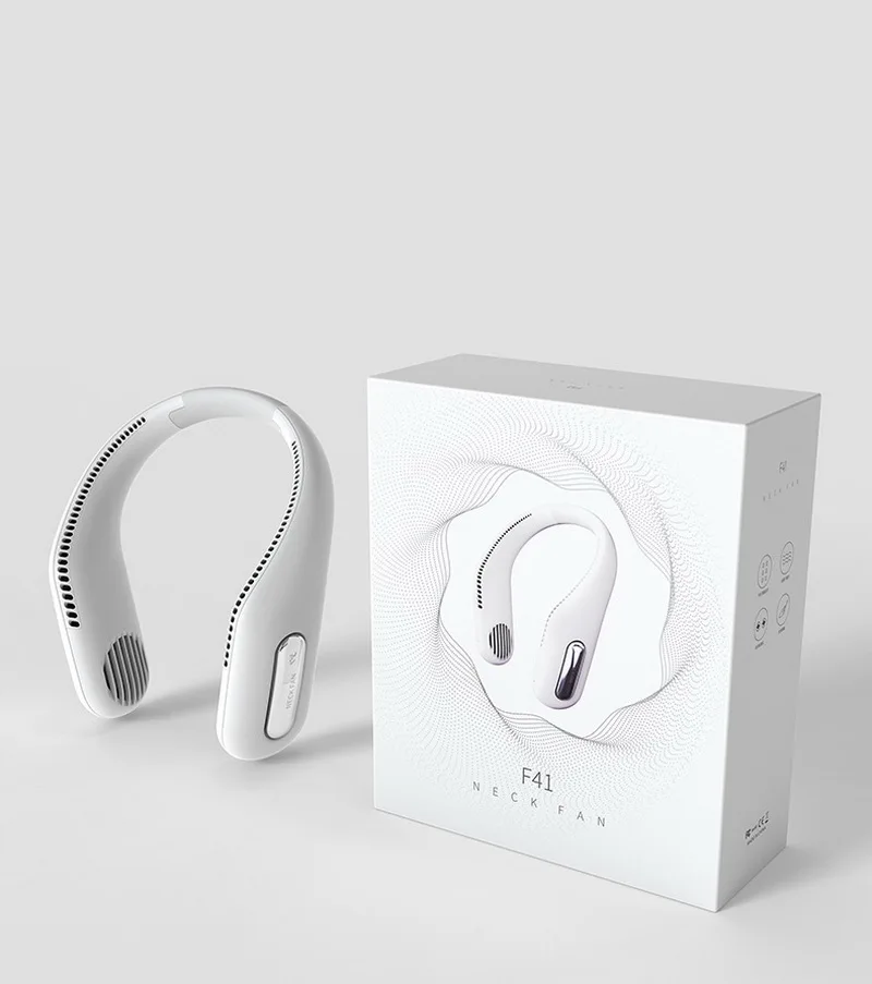 

Mini Neck Fan Portable Bladeless USB Rechargeable Sports Fans for Outdoor Ventilador Cooling Leafless Hanging Fans Air Cooler