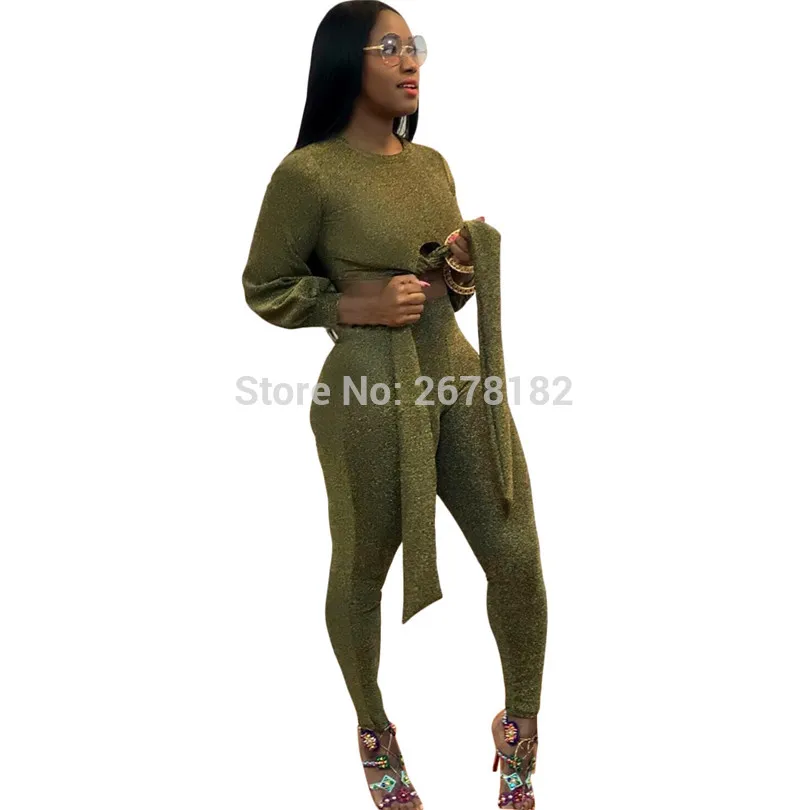 Сексуальный комплект из 2 предметов осенние наряды спортивный костюм для женщин