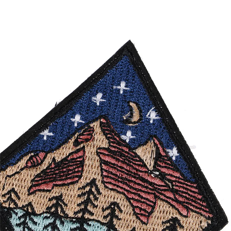 

camp life embroidered patch outdoor camping badge applique sew on patch