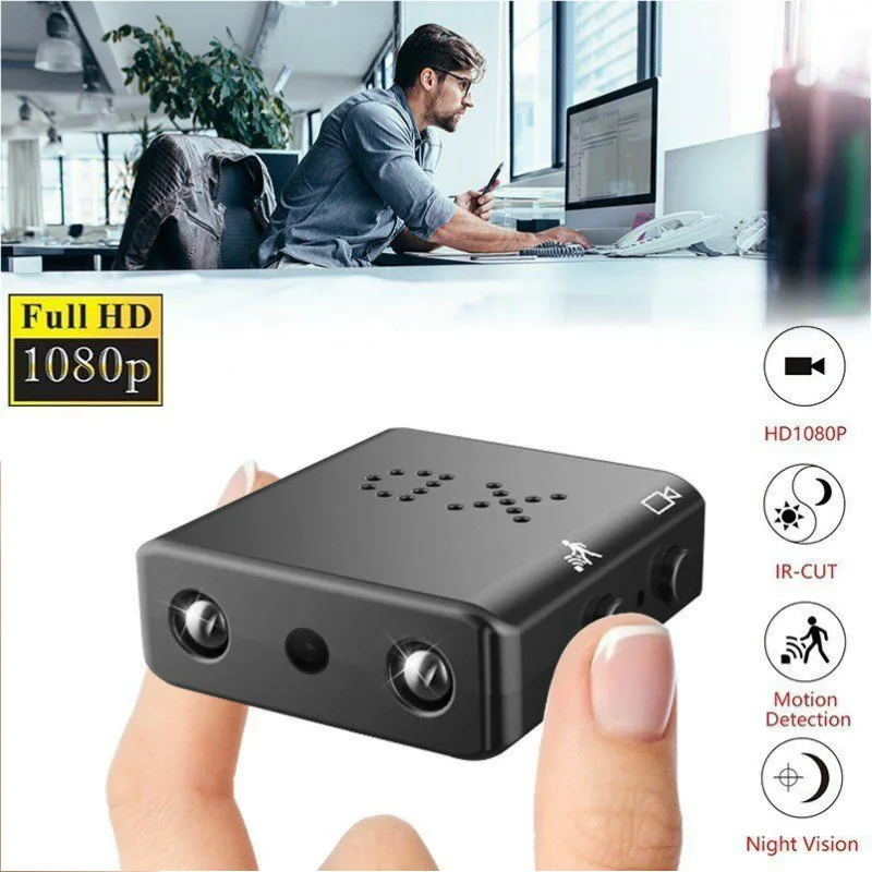 

Mini XD IR-CUT Security Camera, 1080P HD, Night Vision Infrared Camcorder, Motion Detection, DV DVR