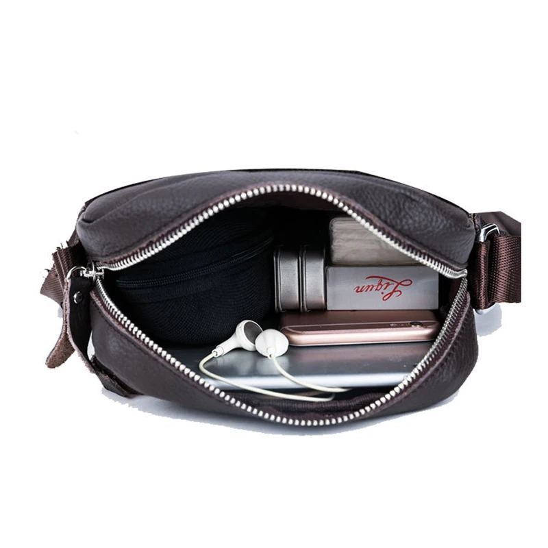 Сумка-мессенджер мужская из натуральной кожи брендовая деловая Повседневная