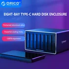 ORICO NS800C3 3,5 дюймов 8 отсеков Type-C HDD корпус SATA к USB 3,1 HDD док-станция Поддержка 128 ТБ 5 Гбитс UASP HDD Чехол