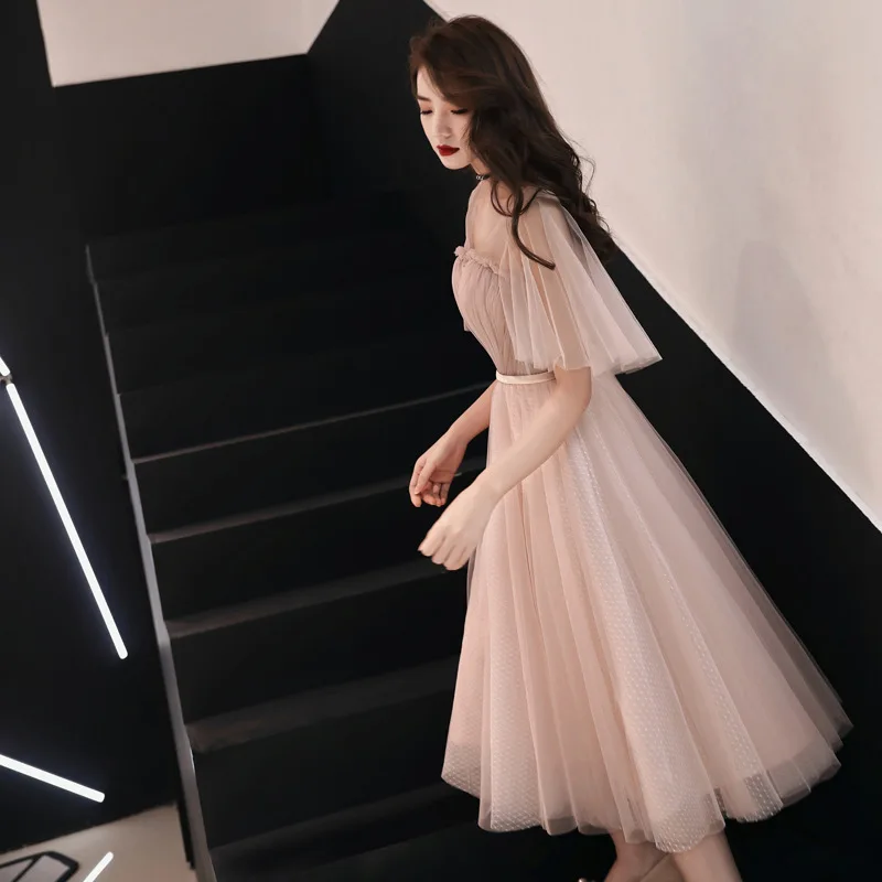 Formal Evening Dresses It's Yiiya R219 Short Sleeve A-Line Elegant Women Party Gowns Plus Size Tulle Eveining Dress Vestidos | Свадьбы и