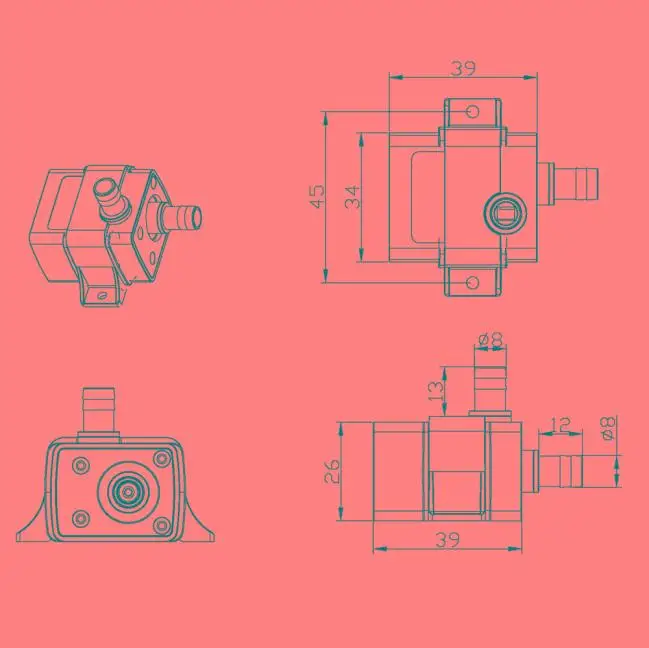 Погружные водяные насосы бесщеточный двигатель 30 #12 В постоянного тока 3 м 240 л/ч