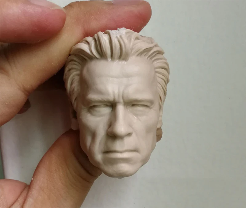 1/6 весы пожилого возраста Шварценеггер Неокрашенный головы для 12 ''фигурки