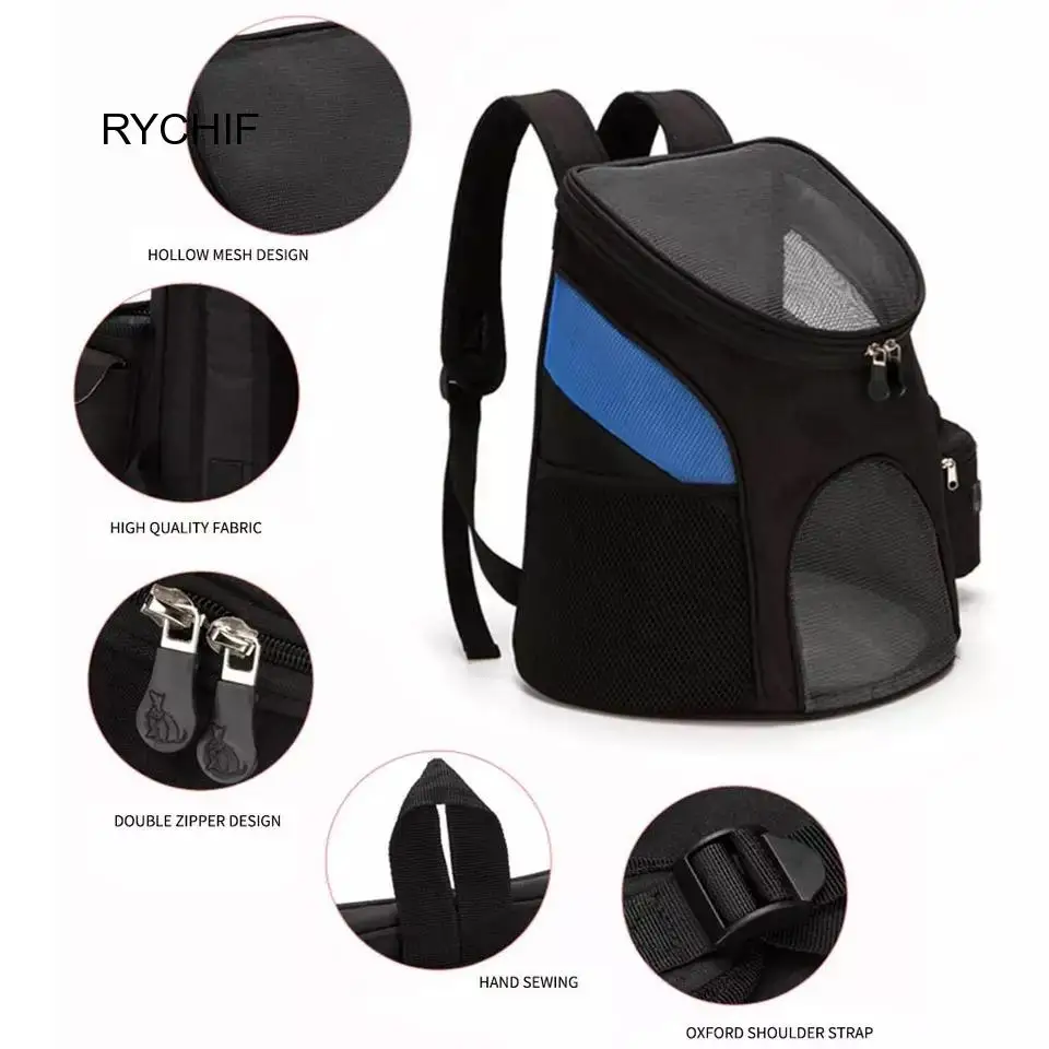 

RYCHIF Dog Carrier Bags Portable Pet Cat Dog Backpack Breathable Cat Carrier Bag Airline Approved Transport Carrying for Cats
