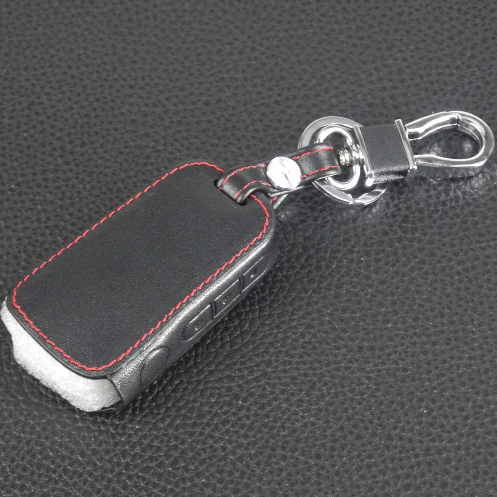 jingyuqin New A92 Leather Key Case for Starline A94 V62 A62 A64 Two Way Car Alarm LCD Remote Control Keychain Fob Cover | Автомобили и
