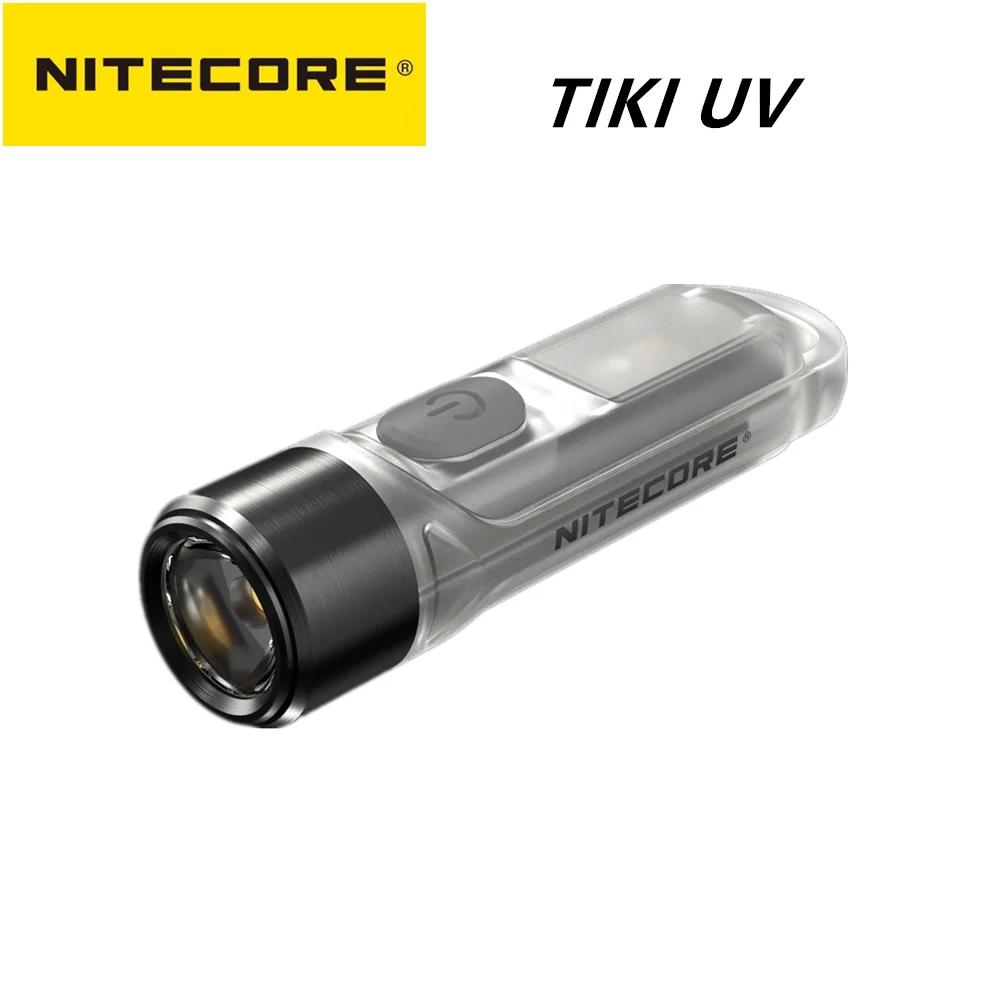 

Original NITECORE TIKI UV keychain light TIKI GITD 300 Lumens MINI futuristic keychain light USB Rechargeable EDC flashlight