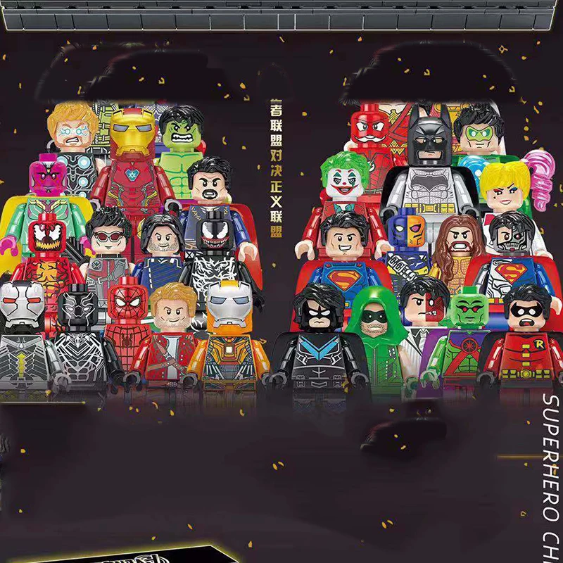 Lepining Marvel Avengerses шахматная книга супергероя Железный человек коллекция подходит