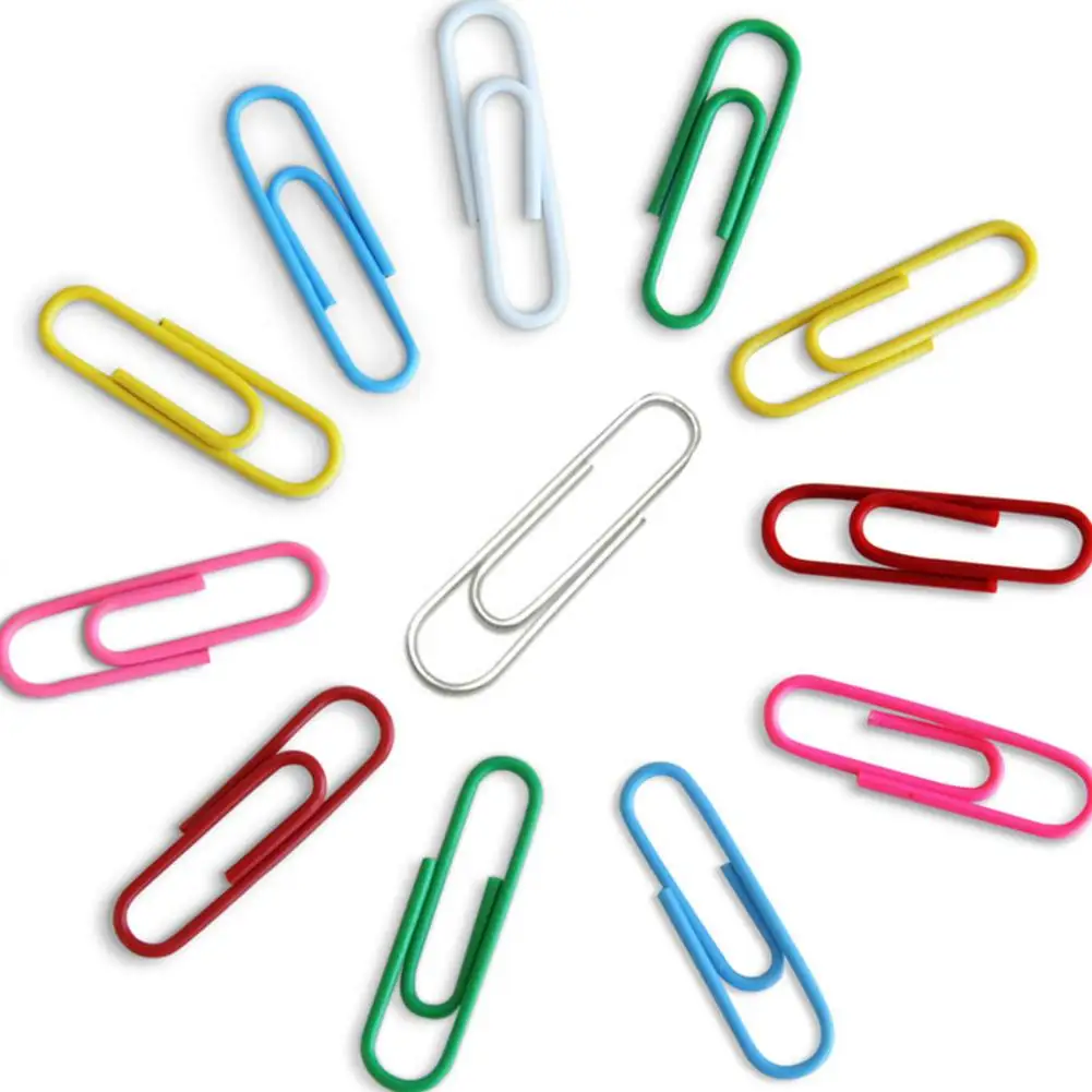 100 шт./компл. красочные Зажимы для бумаги 28 мм зажимы заметок канцелярские