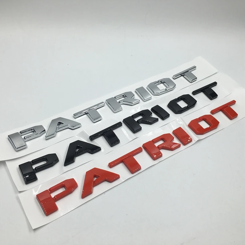 3 цвета на выбор для Patriot логотипы марок машин табличка переводная картинка