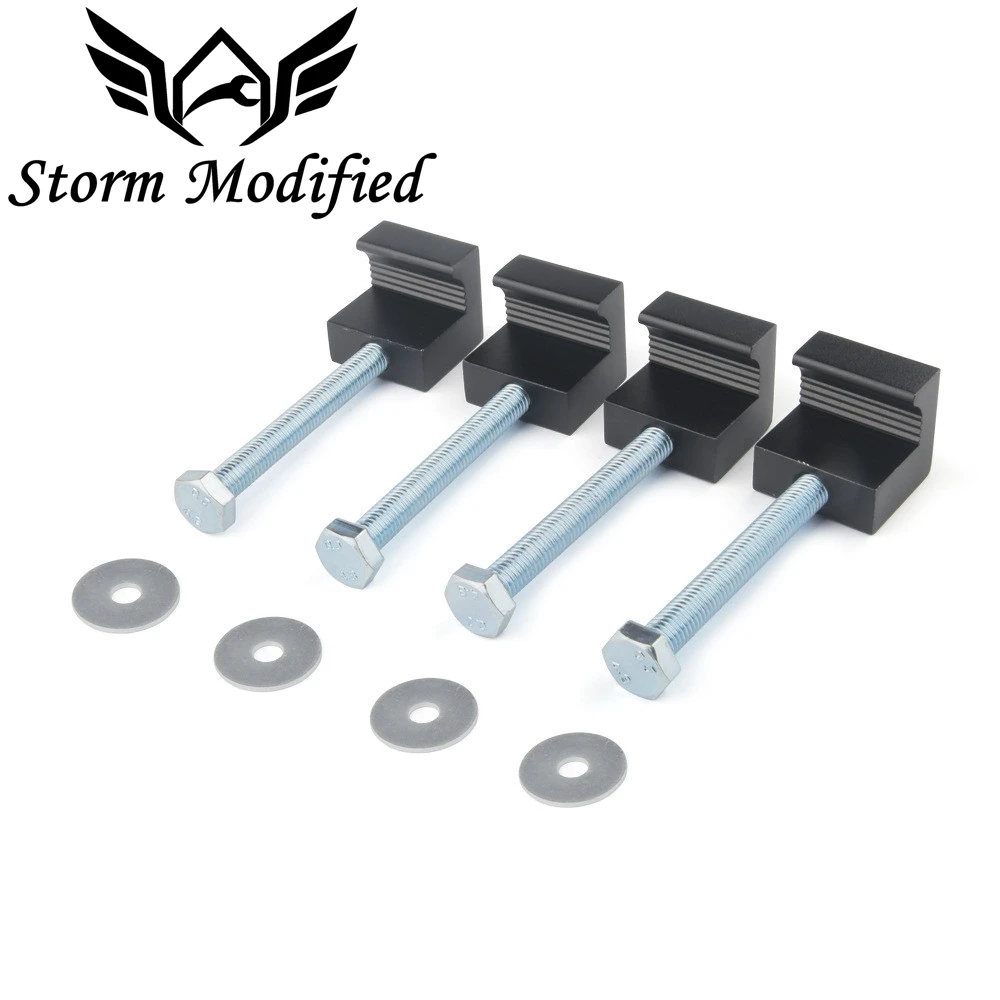 Ящик для инструментов пикапа алюминиевый J-образный крюк 4 шт. черный | Автомобили