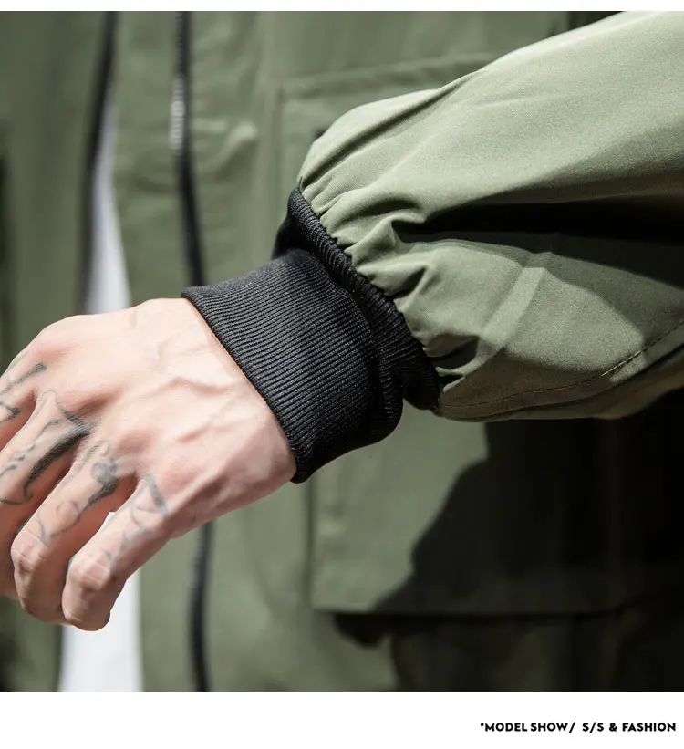 M-5XL мужские куртки и пальто уличная куртка-бомбер мужская ветровка модная одежда Осенняя свободная с большим карманом крутая