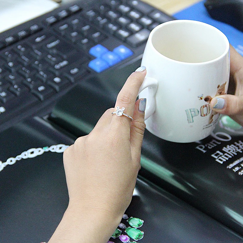 Jinzeyi модные популярные кольца для женщин кубический цирконий свадебная