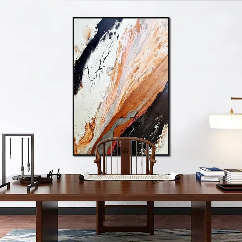 Абстрактный потока Цвет крыльцо росписи Nordic украшения дома художественные