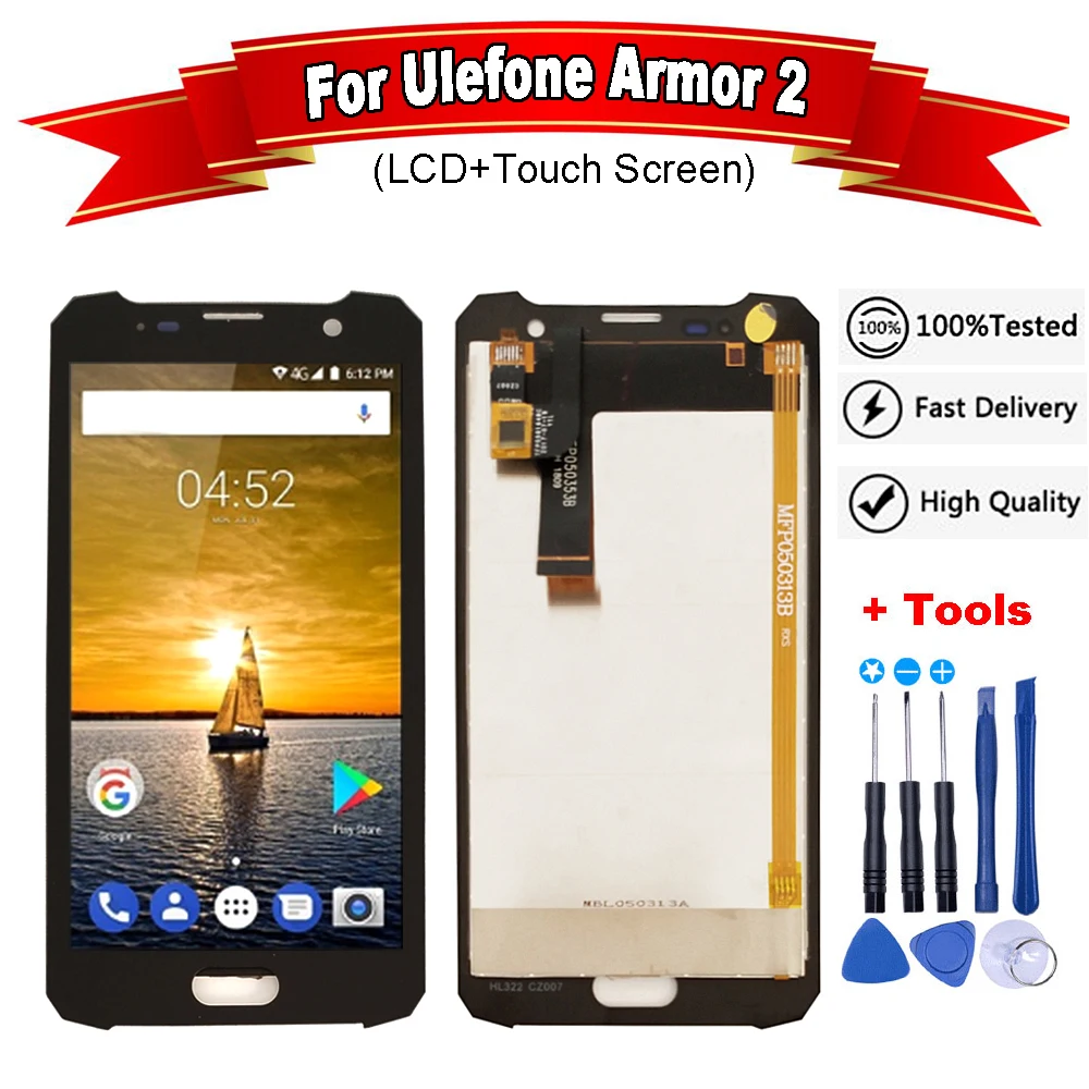 5 0 &quotдюймов для Ulefone power 2 ЖК-дисплей Дисплей кодирующий преобразователь