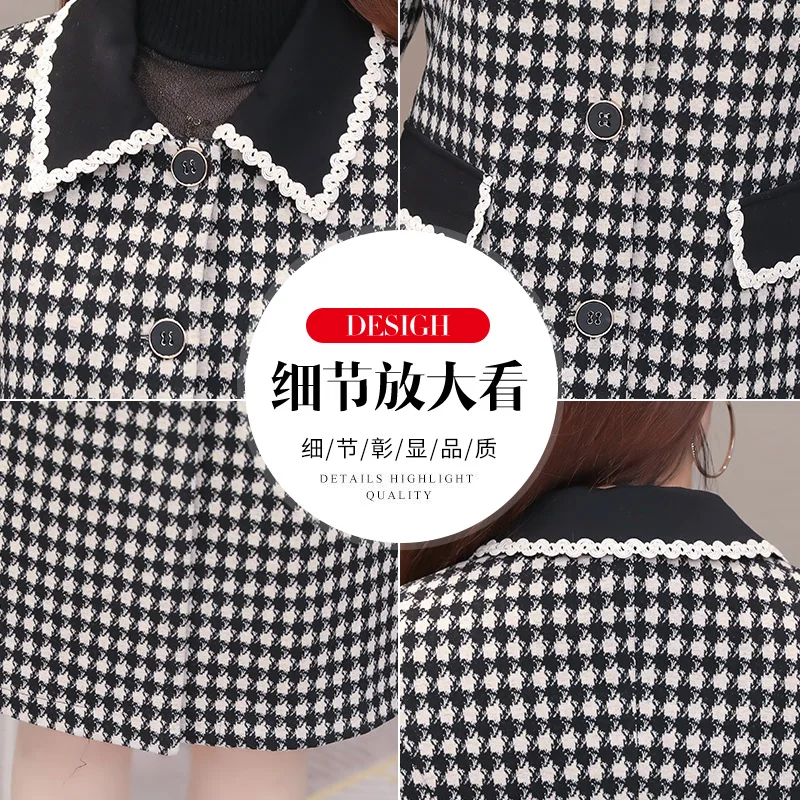 

2020 Spring Autumn Overcoat Expert Nation Style Plaid Long Sleeve Trench Coat Women Basic Outerwear Coats