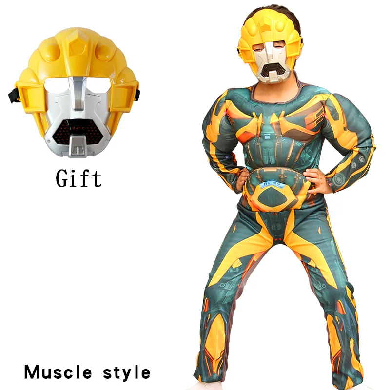 Детский костюм шмблби для косплея Супергерой маска мускулов Оптимус Прайм