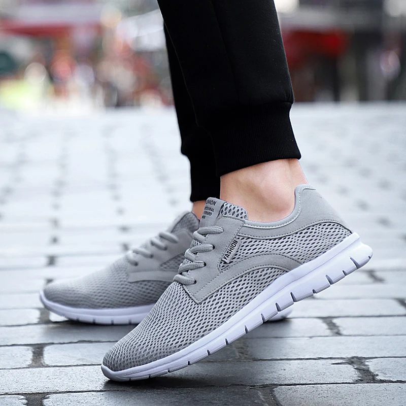 

Casual Shoes Men Sneakers Male Comfortable Lightweight Flats Black Sport Breathable Summer Shoes Chaussure Homme Dropshipping