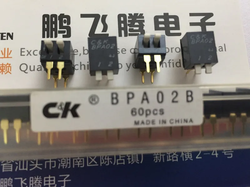 1 шт. оригинальный американский C &amp k BPA02B переключатель кода набора 2-битный тип